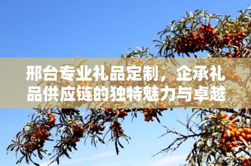 邢台专业礼品定制，企承礼品供应链的独特魅力与卓越服务
